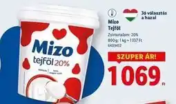 Lidl MIZO Tejföl ajánlat