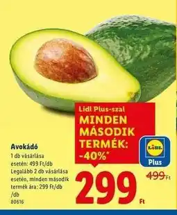 Lidl Avokádó ajánlat