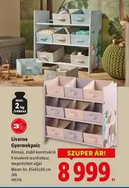 Lidl Livarno Gyermekpolc ajánlat