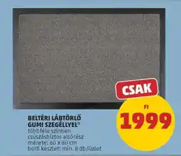 PENNY BELTÉRI LÁBTÖRLŐ GUMI SZEGÉLLYEL ajánlat
