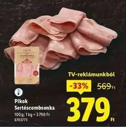 Lidl Pikok Sertéscombsonka ajánlat