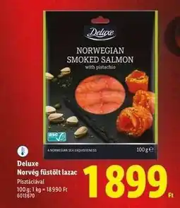 Lidl DELUXE Norvég füstölt lazac ajánlat