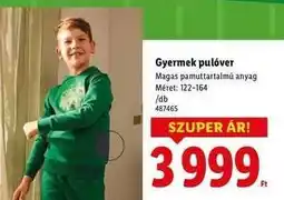 Lidl Gyermek pulóver ajánlat