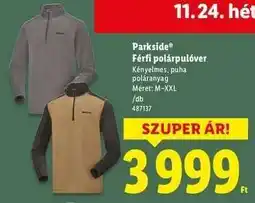 Lidl PARKSIDE Férfi polárpulóver ajánlat