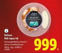 Lidl Deluxe Rák tapas tál ajánlat