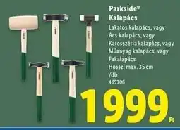 Lidl PARKSIDE Kalapács ajánlat