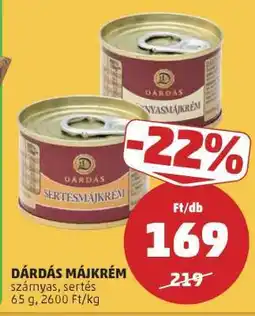 PENNY Dárdás Májkrém ajánlat