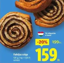 Lidl Fahéjas csiga ajánlat