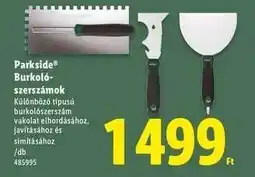 Lidl Parkside Burkolószerszámok ajánlat
