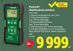 Lidl Parkside Multifunkciós detektor ajánlat