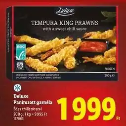 Lidl Deluxe Panírozott garnéla ajánlat