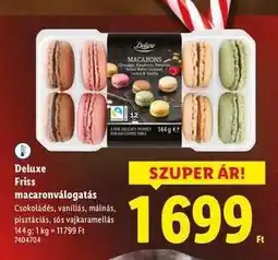 Lidl DELUXE Friss macaronválogatás ajánlat