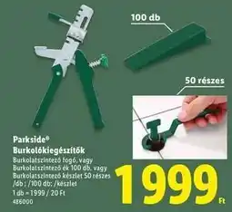 Lidl Parkside Burkolókiegészítők ajánlat