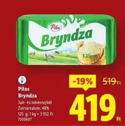 Lidl PILOS Bryndza ajánlat