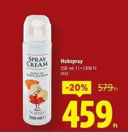 Lidl Habspray ajánlat