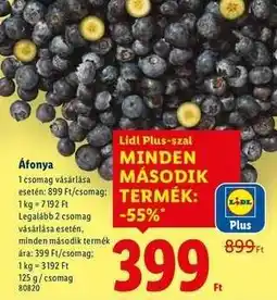 Lidl Áfonya ajánlat