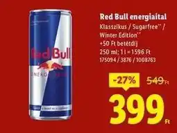 Lidl RED BULL Energiaital ajánlat