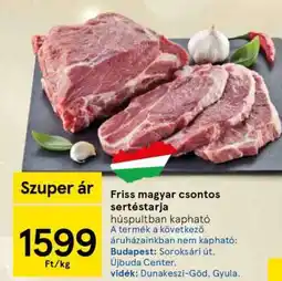 Tesco Friss magyar csontos sertéstarja ajánlat