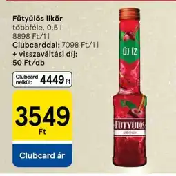 Tesco Fütyülős likőr ajánlat