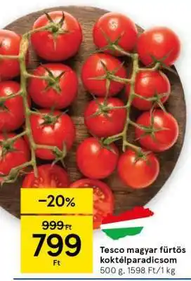 Tesco magyar fürtös koktélparadicsom