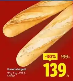 Lidl Francia bagett ajánlat