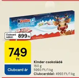 Tesco KINDER Csokoládé ajánlat