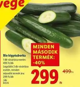 Lidl Bio kígyóuborka ajánlat