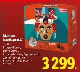 Lidl MANTARO Kávékapszula ajánlat