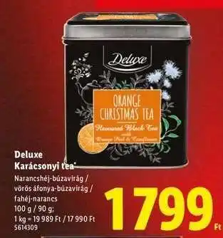 Lidl DELUXE Karácsonyi tea ajánlat