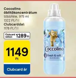 Tesco Coccolino öblítőkoncentrátum ajánlat