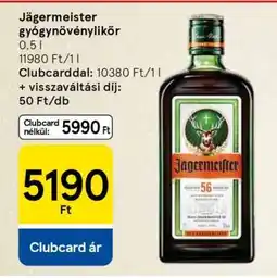 Tesco Jägermeister gyógynövénylikőr ajánlat
