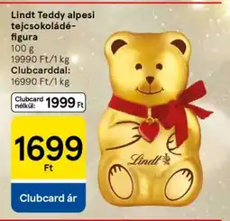 Tesco Lindt Teddy alpesi tejcsokoládé figura ajánlat