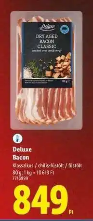 Lidl Deluxe Bacon ajánlat