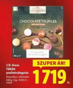 Lidl J.D. Gross Töltött pralinéválogatás ajánlat
