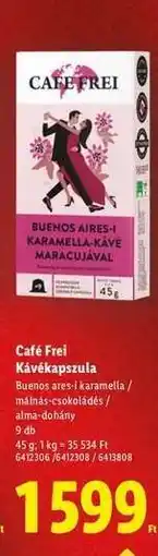 Lidl CAFE FREI Kávékapszula ajánlat