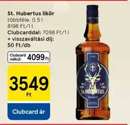 Tesco St. Hubertus likőr ajánlat