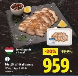 Lidl Füstölt afrikai harcsa ajánlat