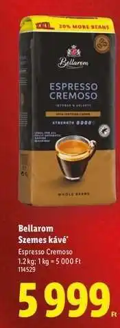 Lidl Bellarom Szemes kávé ajánlat