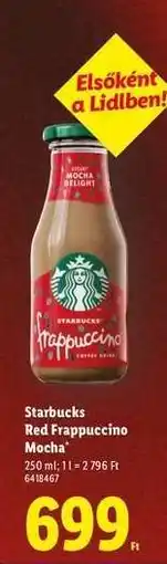 Lidl Starbucks Red Frappuccino Mocha ajánlat