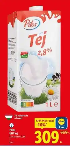 Lidl Pilos UHT tej ajánlat