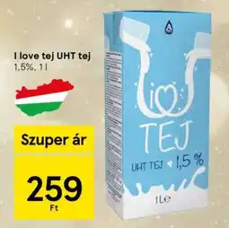 Tesco I love tej UHT tej ajánlat