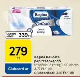 Tesco Regina Delicate papírzsebkendő ajánlat