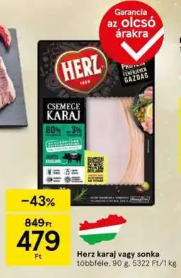 Tesco Herz karaj vagy sonka ajánlat