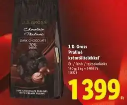 Lidl J.D. GROSS Praliné krémtöltelékkel ajánlat