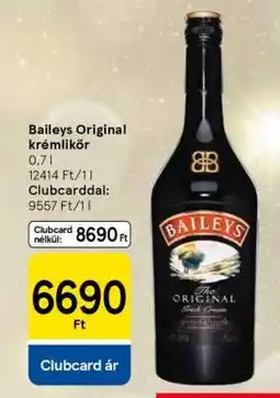 Tesco Baileys Original krémlikőr ajánlat