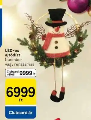 Tesco LED-es ajtódísz ajánlat