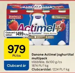 Tesco Danone Actimel joghurtital multipack ajánlat