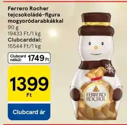 Tesco Ferrero Rocher tejcsokoládé figura mogyoródarabkákkal ajánlat