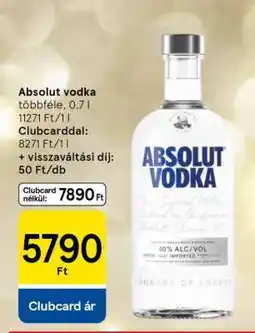 Tesco Absolut vodka ajánlat