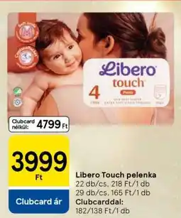 Tesco Libero Touch pelenka ajánlat